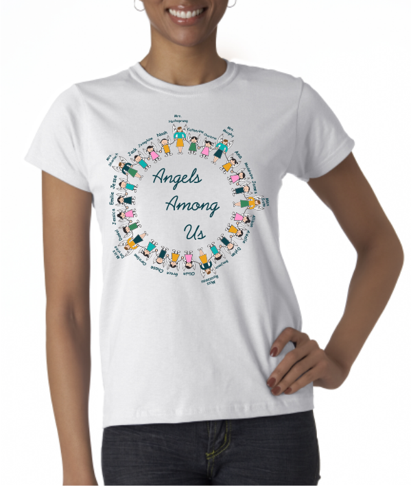 Sandy Hook Angels Among Us Ladies SS shirt